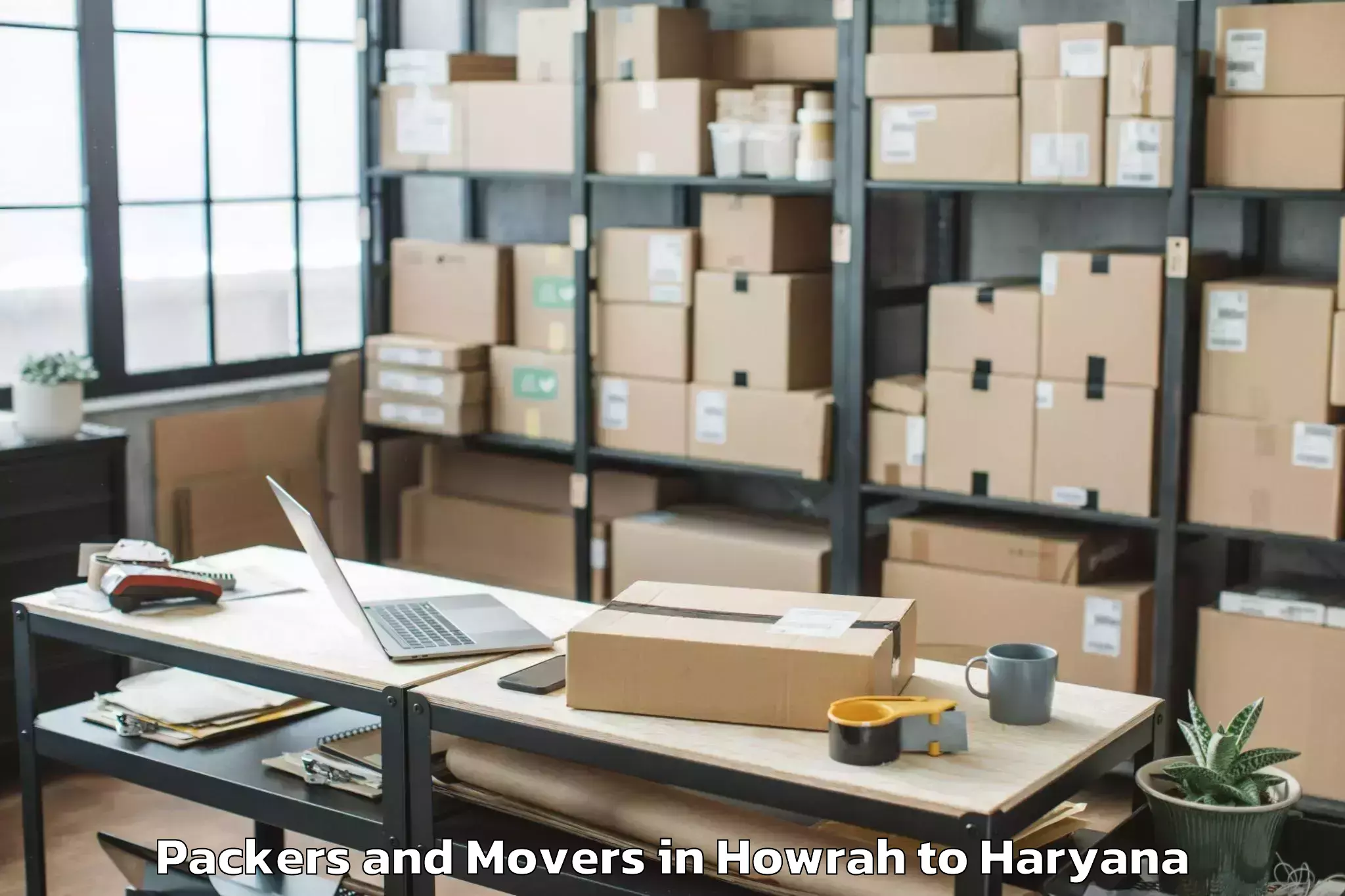 Efficient Howrah to Uklana Packers And Movers